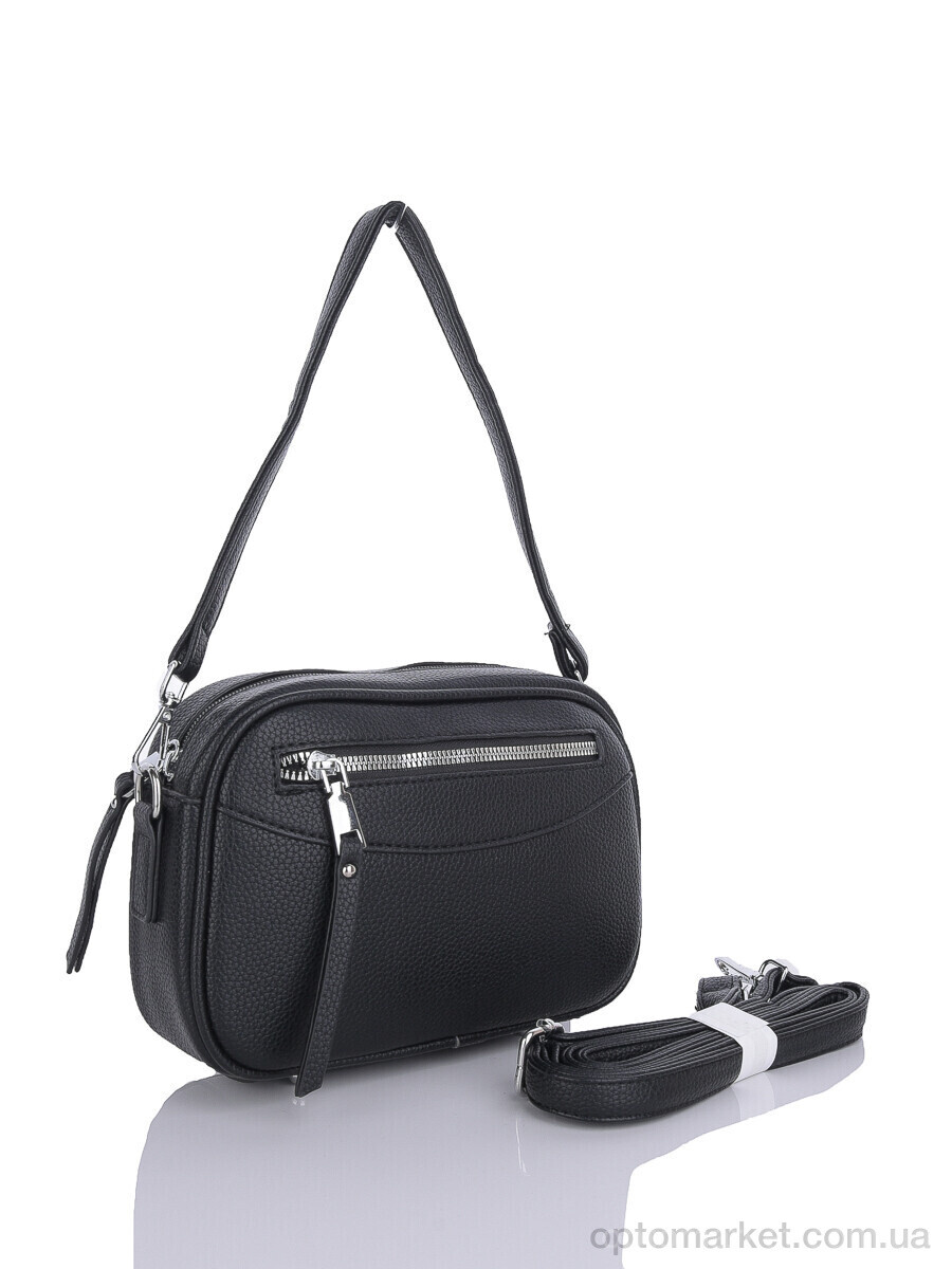 Купить Сумка женская 883222 black (7x16x22) ShengMa чорний, фото 1