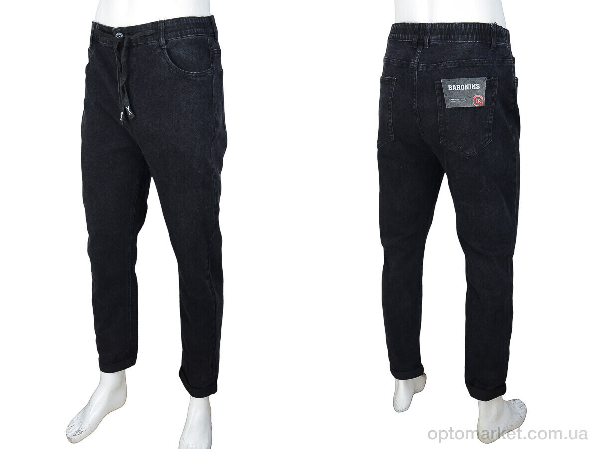 Купить Джинси чоловічі 8835 Baron чорний, фото 3