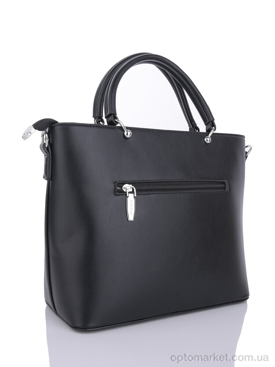 Купить Сумка женская 883666 black (13x24x28) ShengMa чорний, фото 2