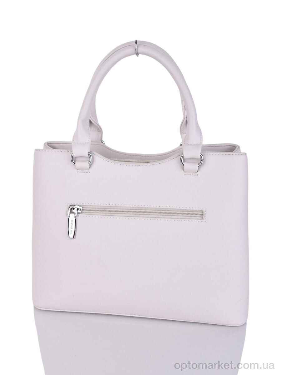 Купить Сумка женская 883933 beige-white ShengMa білий, фото 2