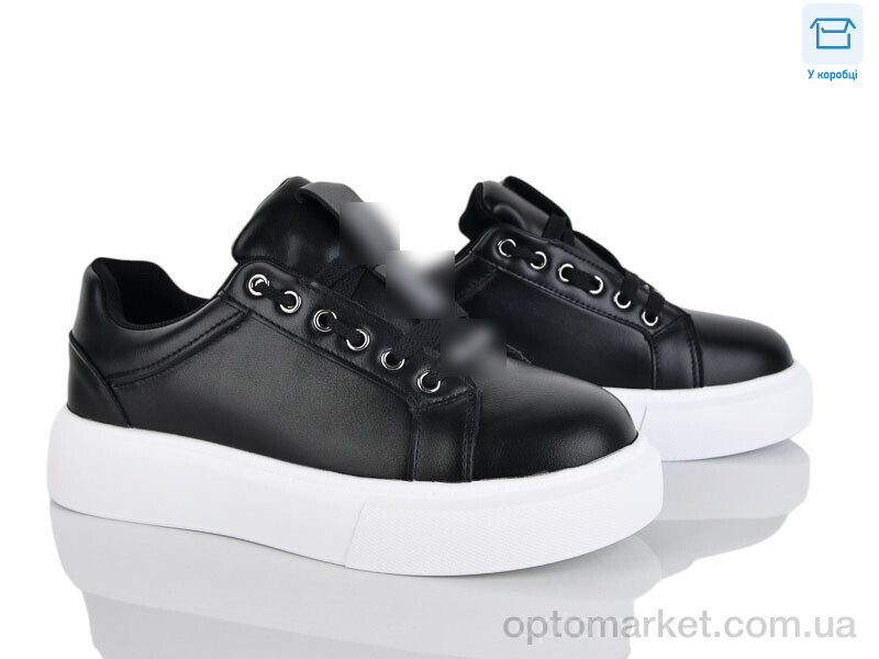 Купить Кросівки жіночі 8857-1 піна Vika чорний, фото 1