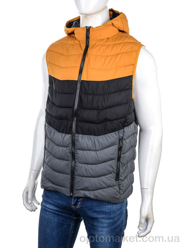 Купить Жилетка чоловічі 88592 yellow QQN мікс, фото 1