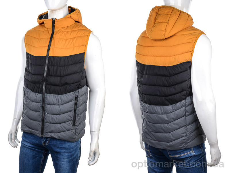 Купить Жилетка чоловічі 88592 yellow QQN мікс, фото 3