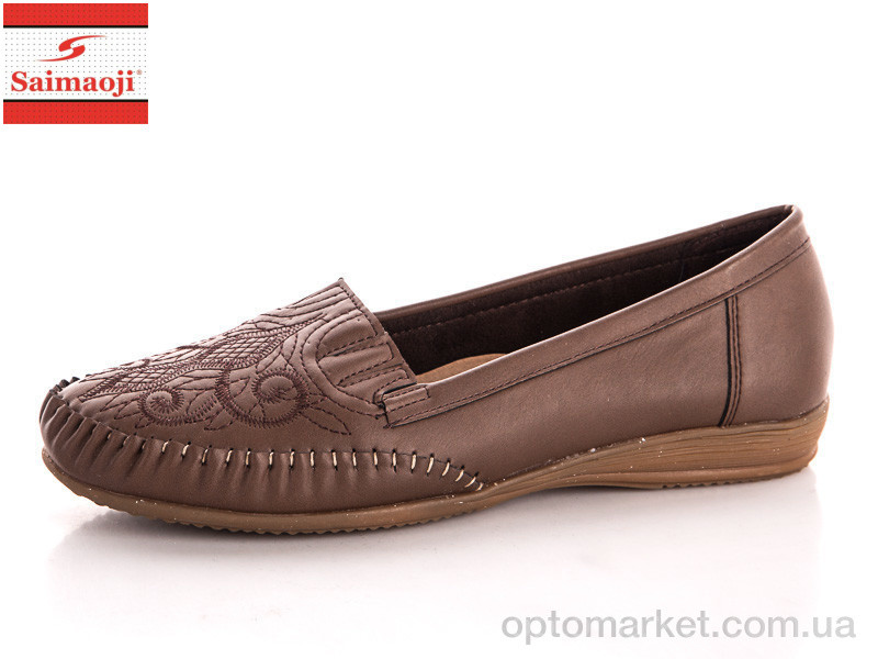 Купить Туфлі жіночі 8867B-brown Saimaoji коричневий, фото 1