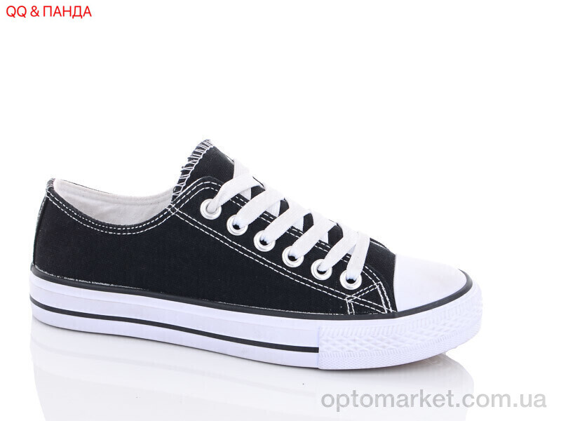 Купить Кеди унісекс 888-1 QQ shoes чорний, фото 1