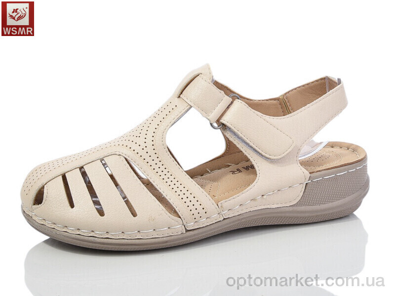 Купить Босоніжки жіночі 8881-3 WSMR бежевий, фото 1