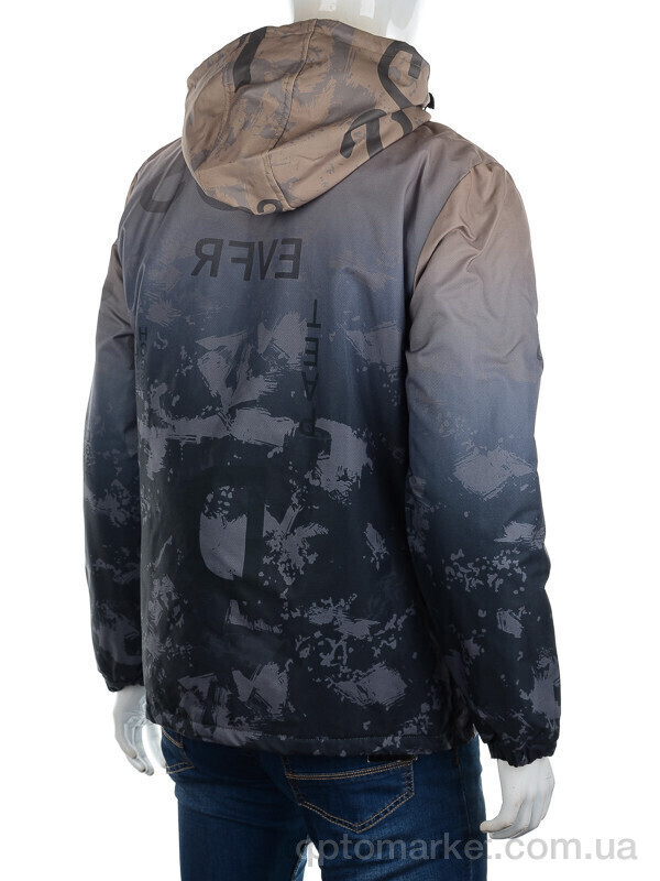 Купить Куртка чоловічі 8883 brown ATE сірий, фото 2