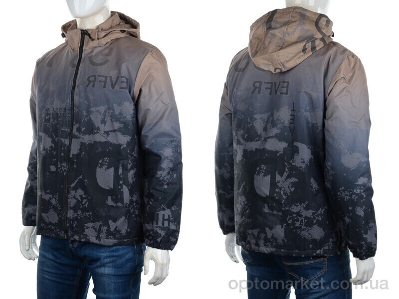 Купить Куртка чоловічі 8883 brown ATE сірий, фото 3