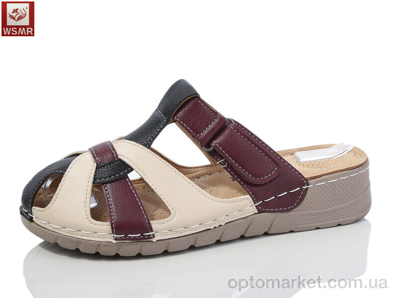 Купить Шльопанці жіночі 8885-5 WSMR бежевий, фото 1