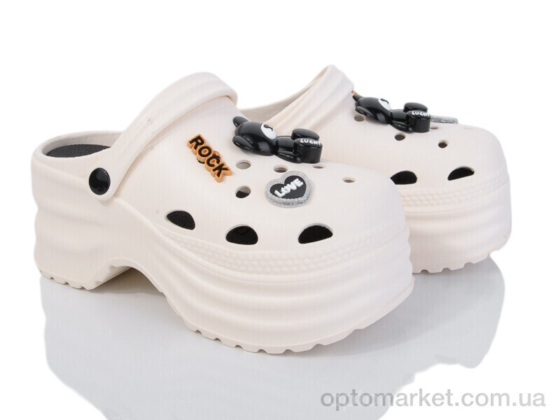 Купить Крокси жіночі 8898 white Lion-Lu білий, фото 1