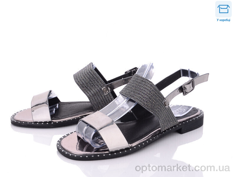 Купить Босоніжки жіночі 8954-2 Purlina графіт, фото 1