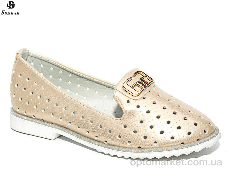 Купить Туфлі дитячі 8G120-1 Башили золотий, фото 1