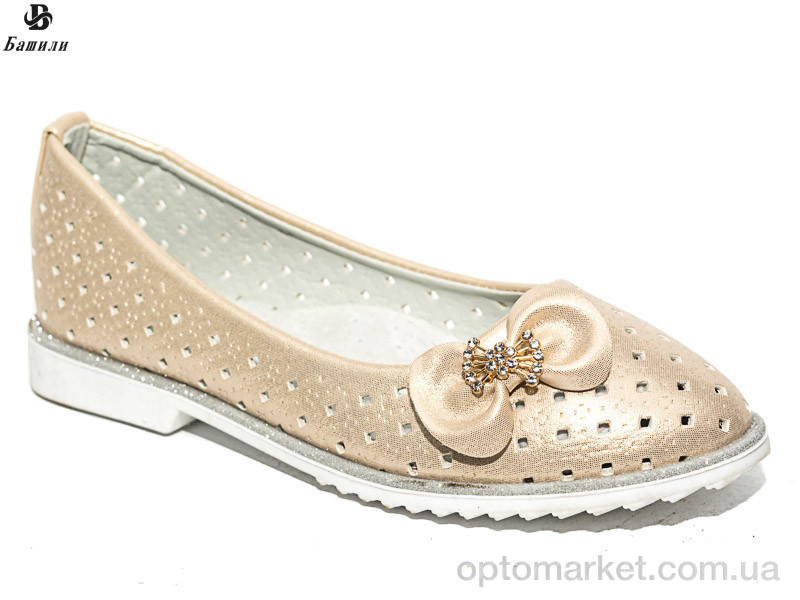 Купить Туфлі дитячі 8G121-1 Башили золотий, фото 1