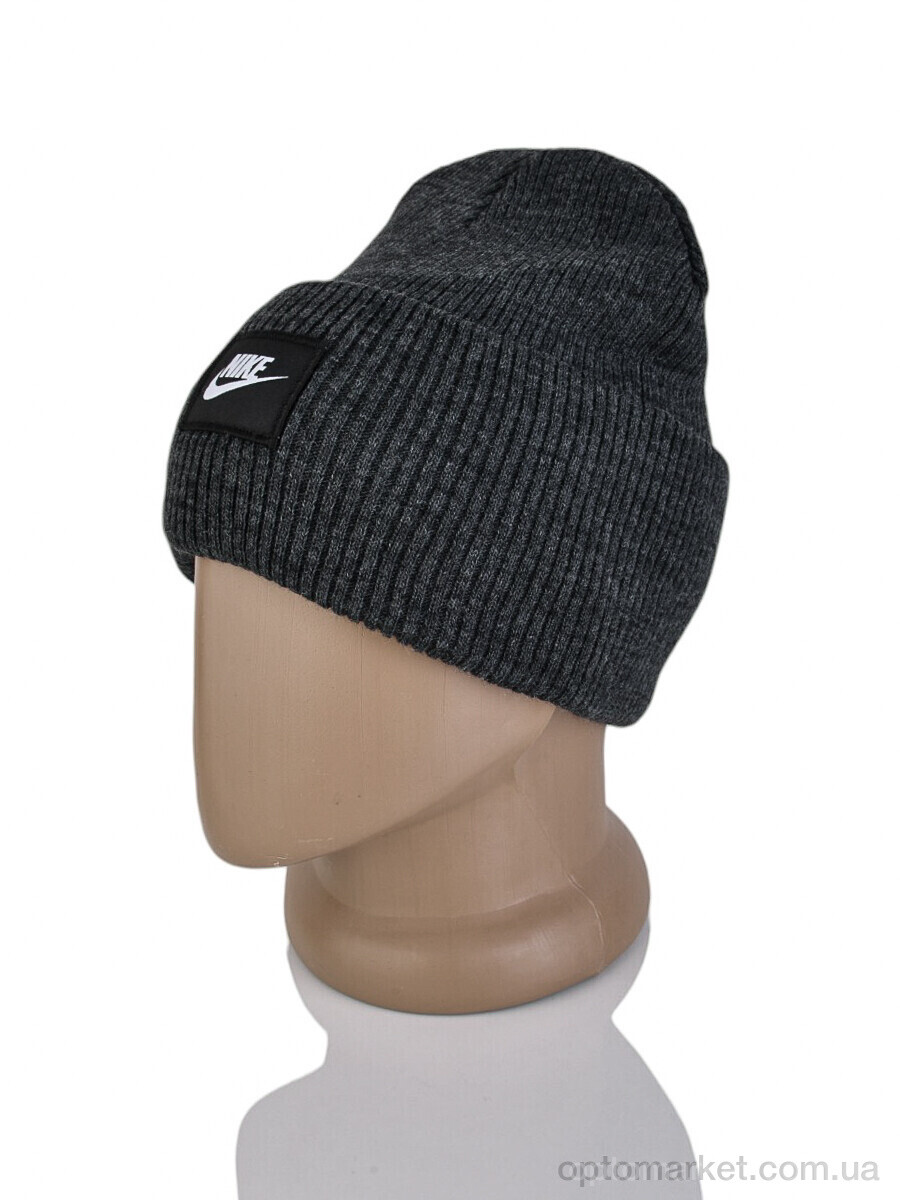 Купить Шапка жіночі 9-15 d.grey N.ke сірий, фото 2
