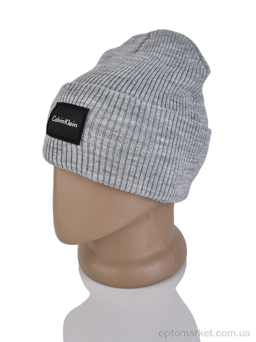 Купить Шапка жіночі 9-16 l.grey C.lvin klein сірий, фото 2