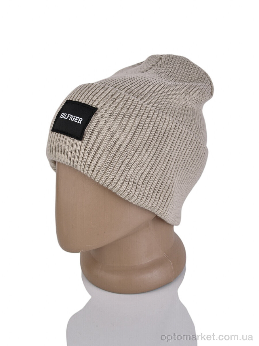 Купить Шапка жіночі 9-17 beige T.mmy hilfiger бежевий, фото 2