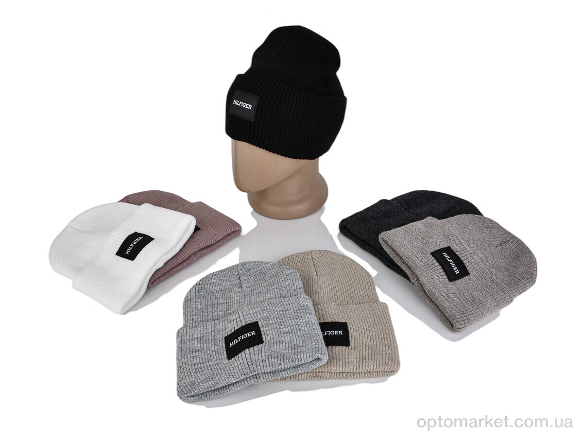 Купить Шапка жіночі 9-17 mix T.mmy hilfiger мікс, фото 2