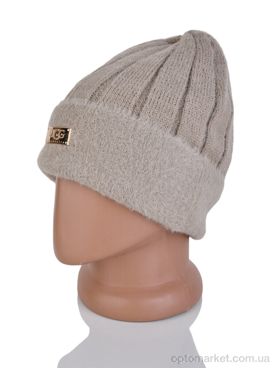 Купить Шапка жіночі 9-18 d.beige U.G бежевий, фото 2
