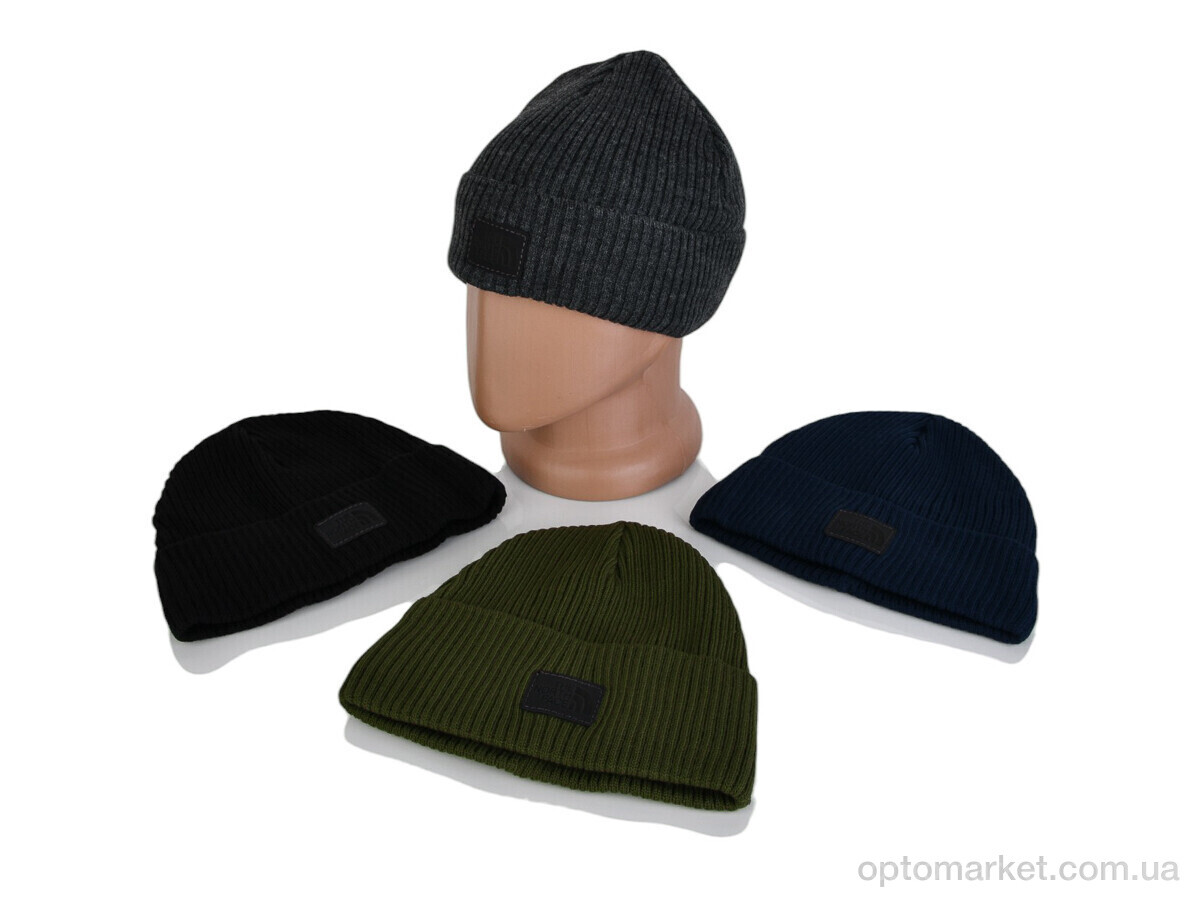 Купить Шапка чоловічі 9-19 mix T.e north face мікс, фото 2