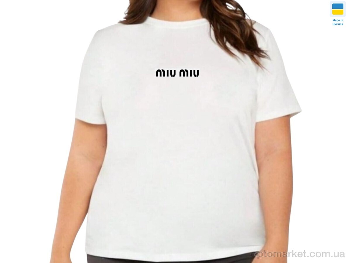 Купить Футболка жіночі 9-1MU білий M.u Miu білий, фото 2