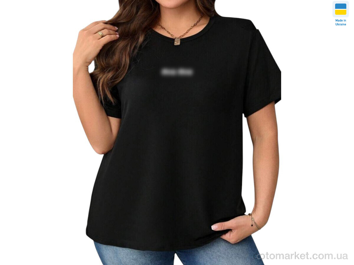 Купить Футболка жіночі 9-1MU чорний M.u Miu чорний, фото 1