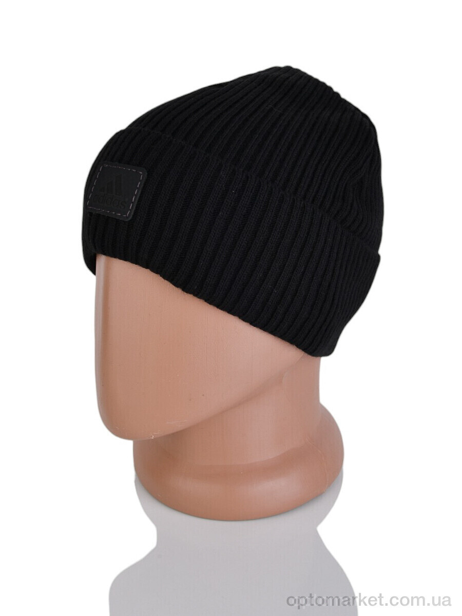 Купить Шапка чоловічі 9-20 black A.idas чорний, фото 2