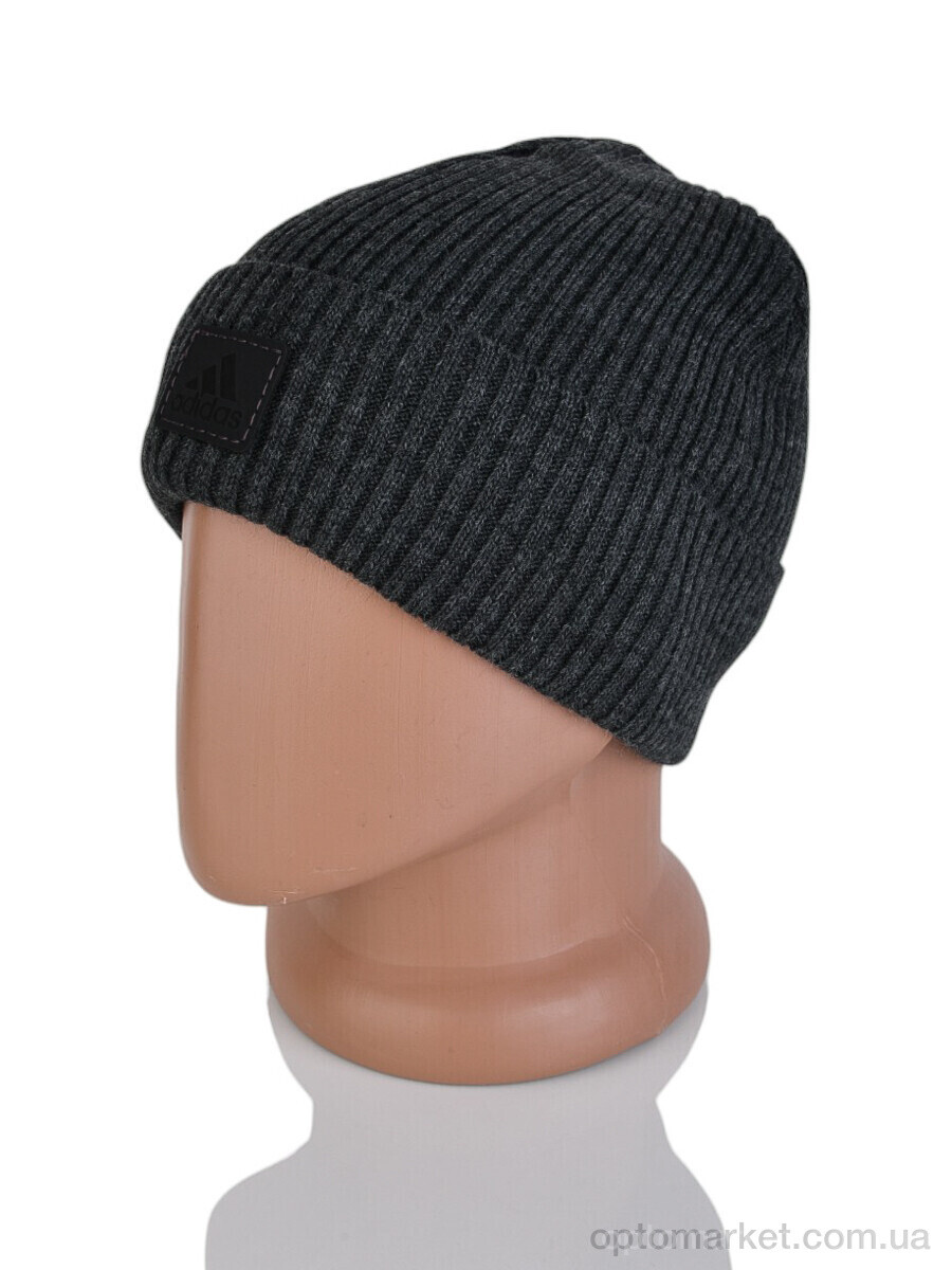 Купить Шапка чоловічі 9-20 grey A.idas сірий, фото 2