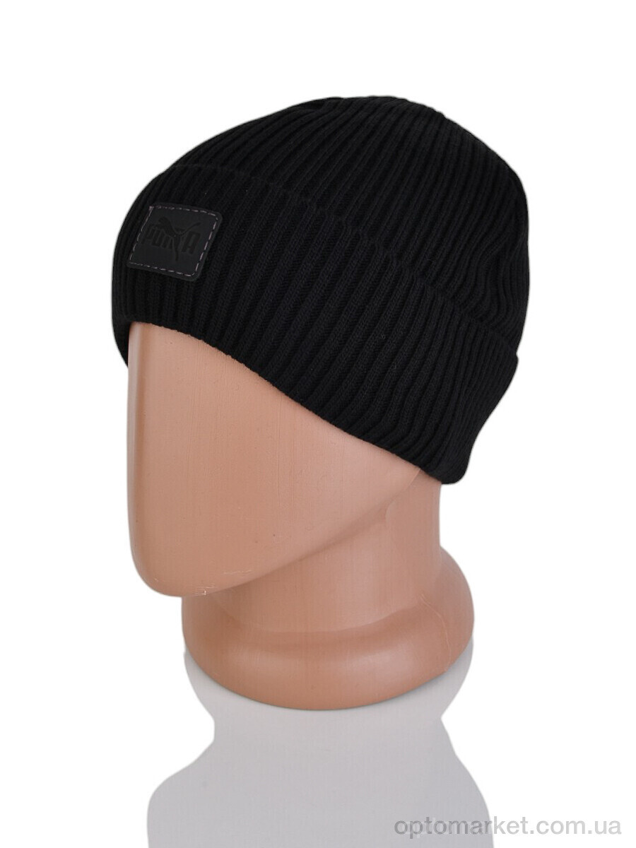 Купить Шапка чоловічі 9-21 black P.ma чорний, фото 2