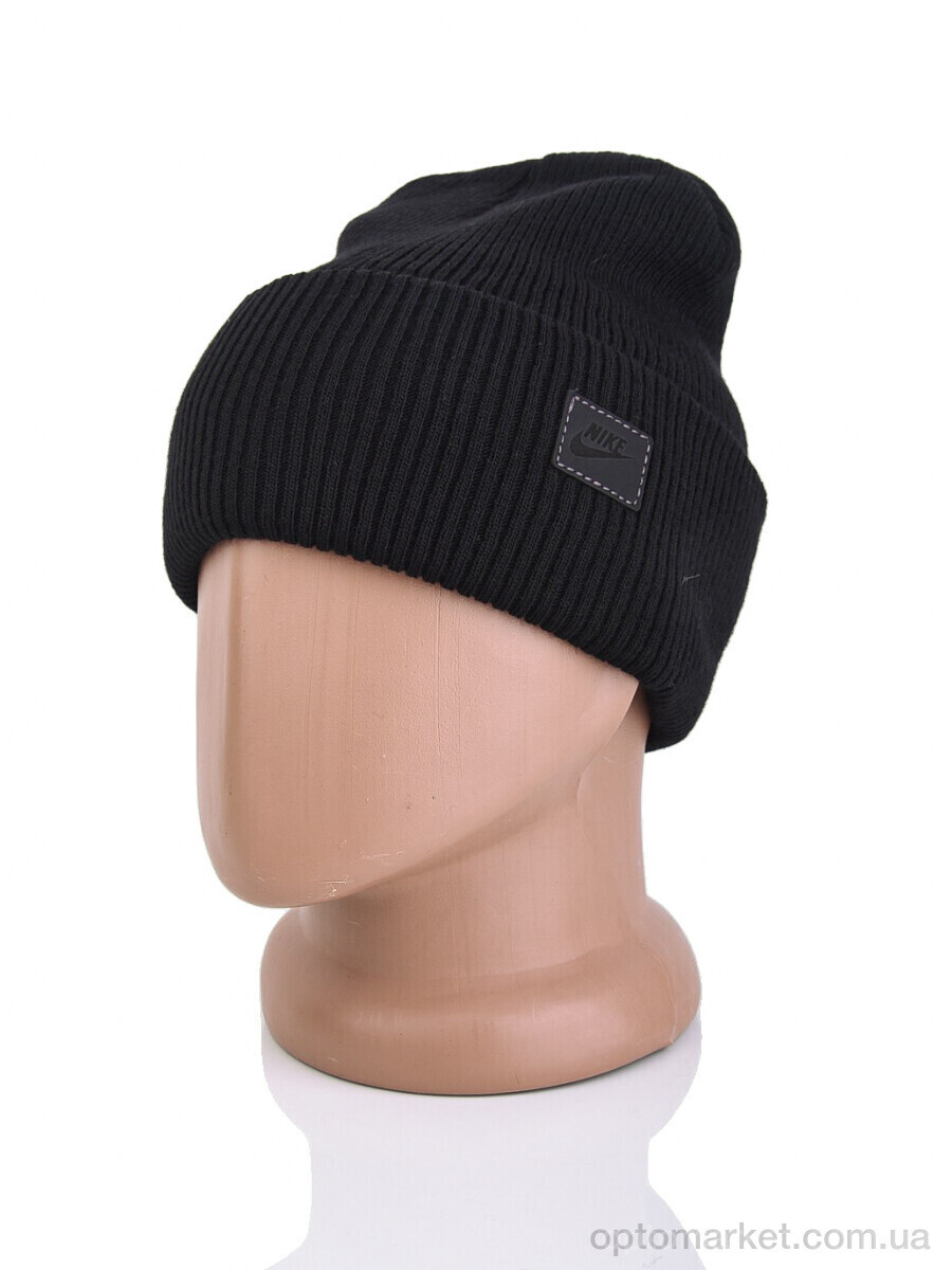 Купить Шапка чоловічі 9-23 black N.ke чорний, фото 2