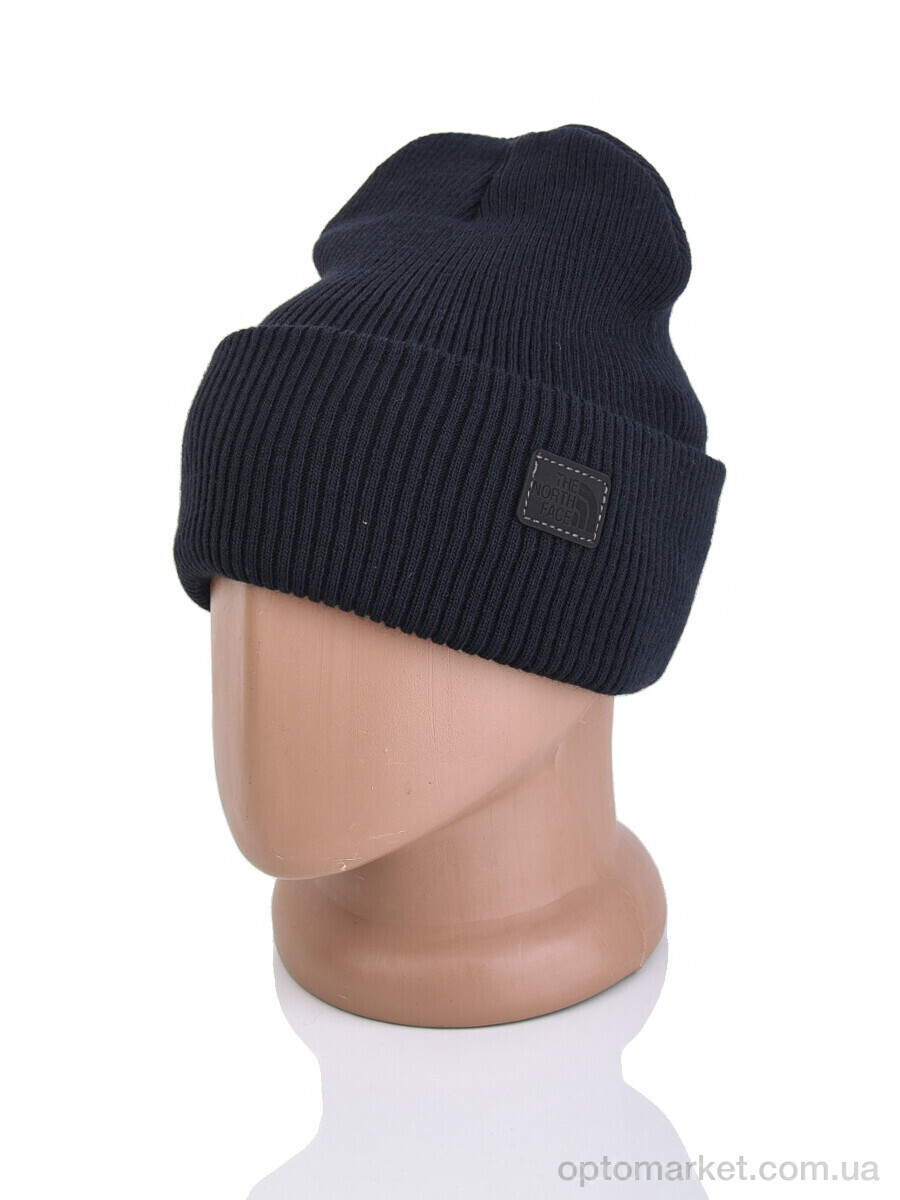 Купить Шапка чоловічі 9-24 navy T.e north face синій, фото 2