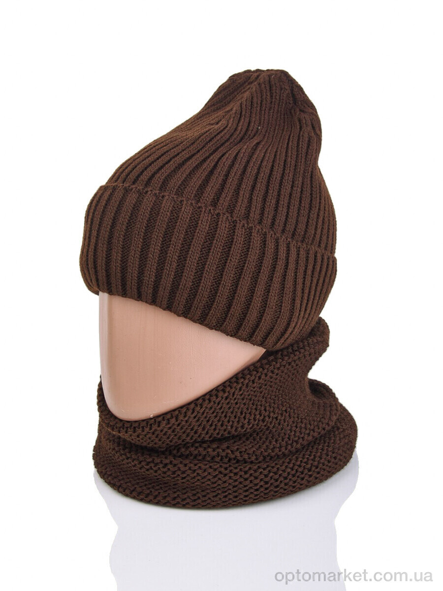 Купить Шапка жіночі 9-25 d.brown Королева коричневий, фото 1