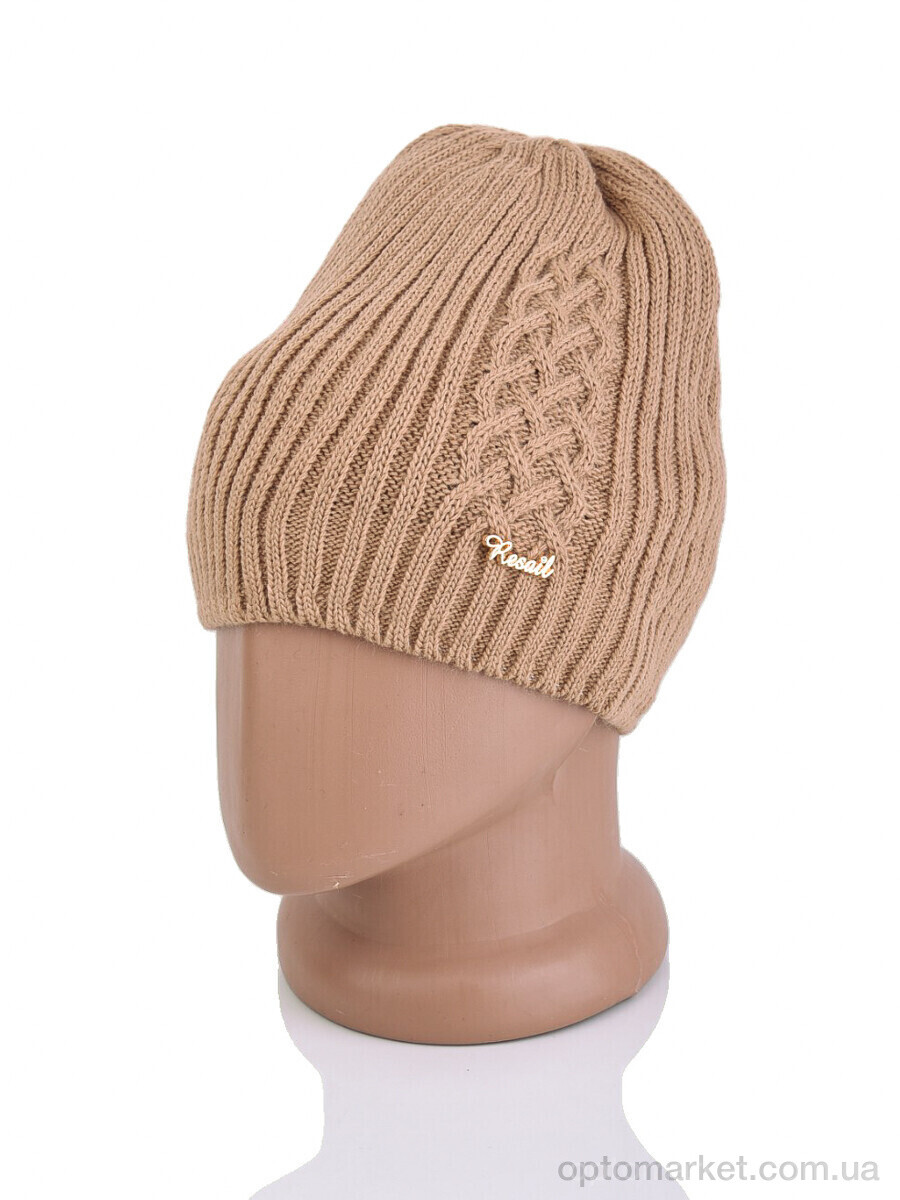 Купить Шапка жіночі 9-26 brown Королева коричневий, фото 1