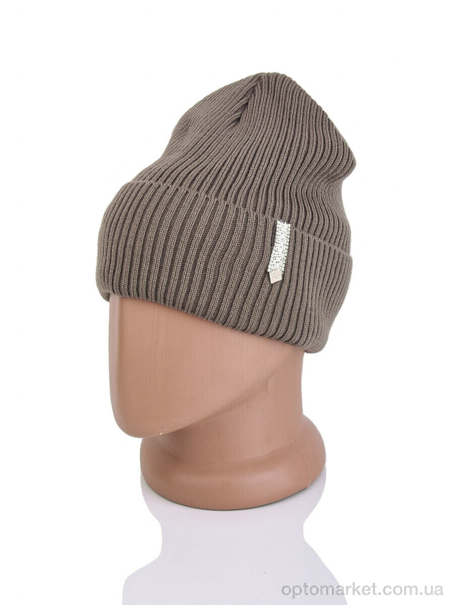 Купить Шапка жіночі 9-29 brown Королева коричневий, фото 1