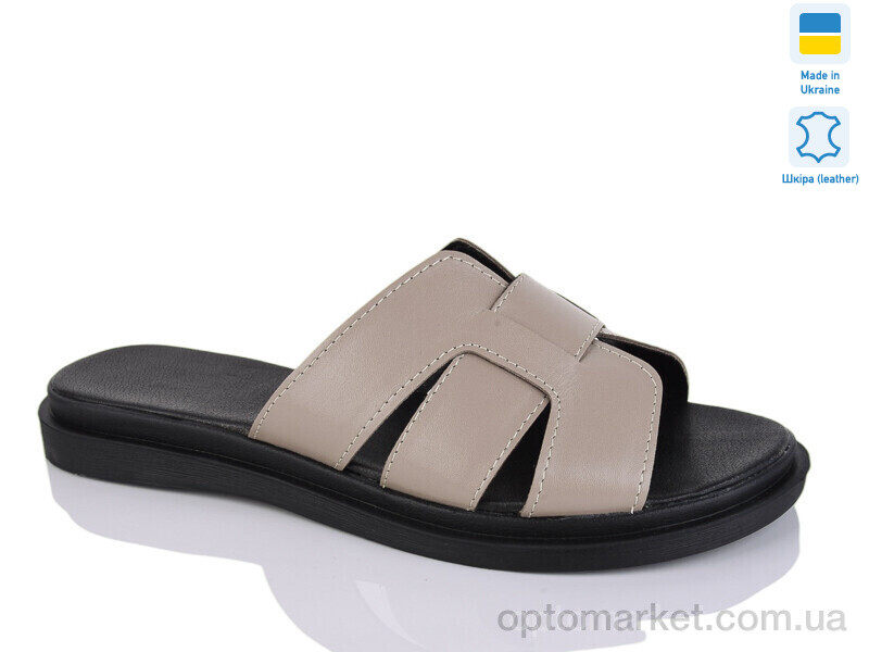 Купить Шльопанці жіночі 90 капуч.к. батал Sali бежевий, фото 1