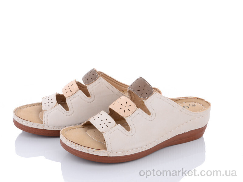 Купить Шльопанці жіночі 9002-31 Salome бежевий, фото 1