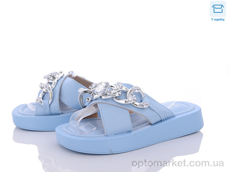 Купить Шльопанці жіночі 9003-7 Gollmony блакитний, фото 1
