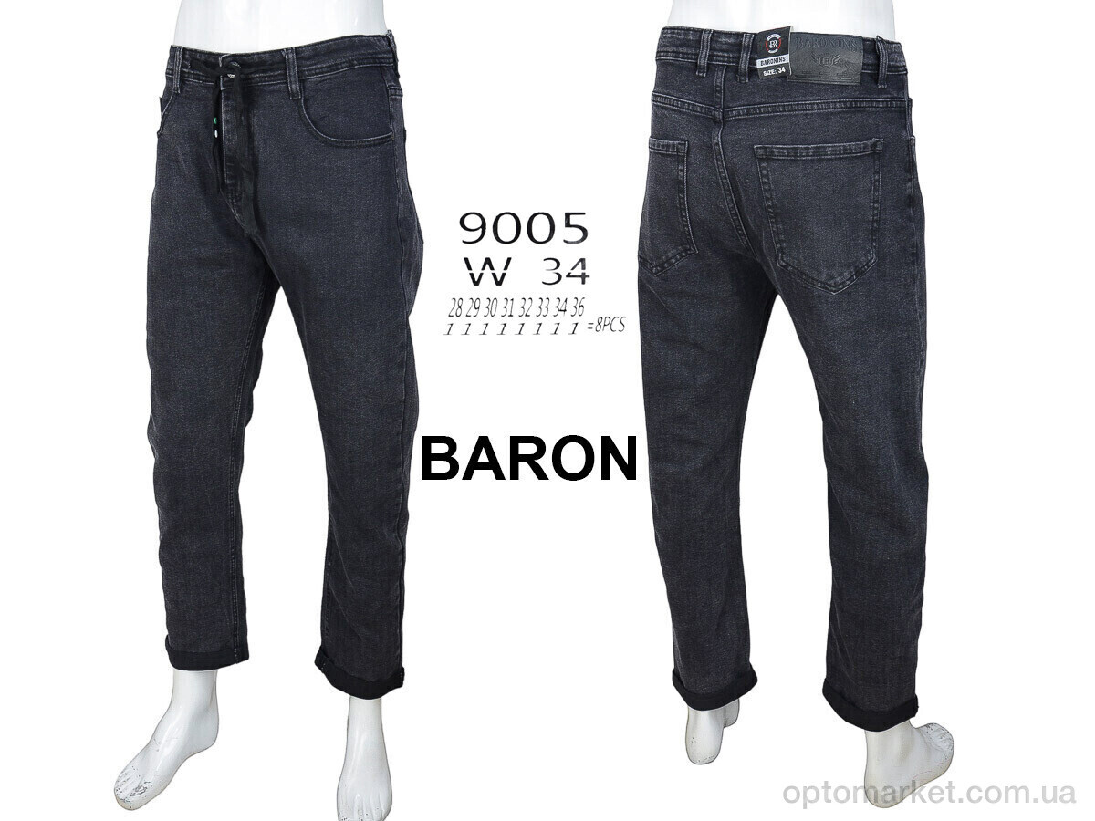 Купить Джинси чоловічі 9005 Baron сірий, фото 4
