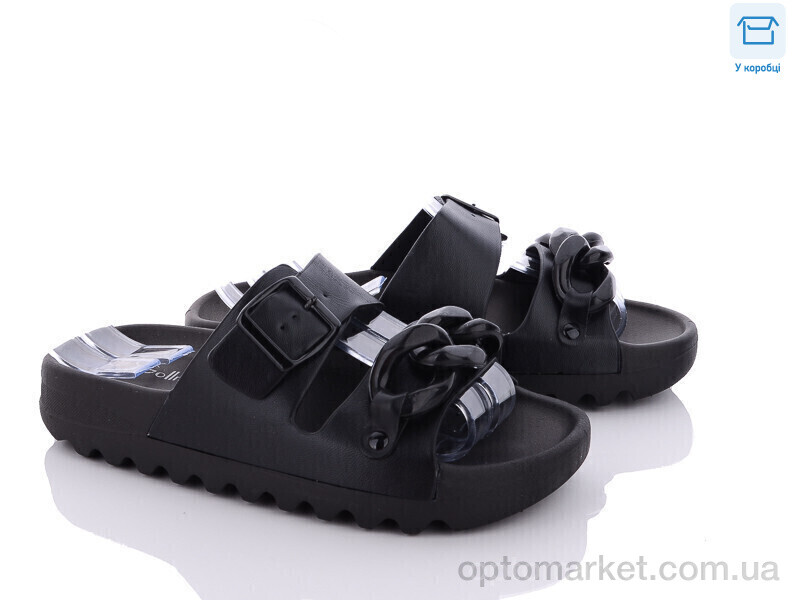 Купить Шльопанці жіночі 9015-1 Gollmony чорний, фото 1