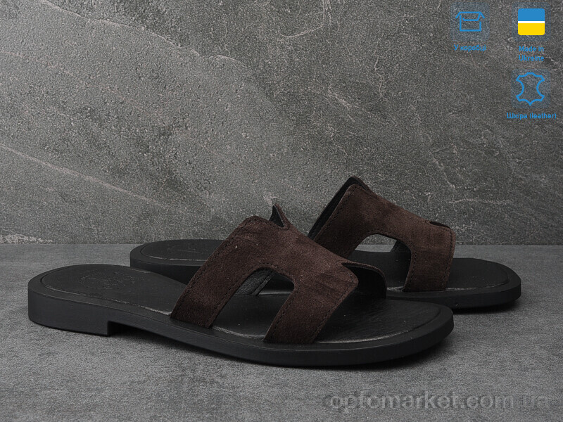Купить Шльопанці жіночі 902-44 Ailinda коричневий, фото 3