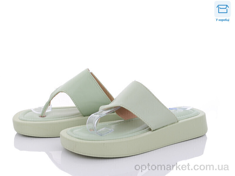 Купить Шльопанці жіночі 9020-5 Gollmony зелений, фото 1