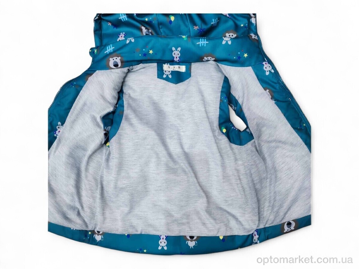 Купить Жилетка дитячі 907 т.бірюзовий F.H блакитний, фото 3