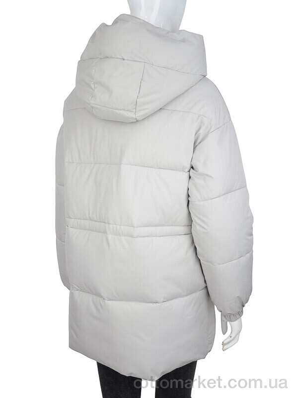 Купить Куртка жіночі 9076 l.grey Aixiaohua сірий, фото 2