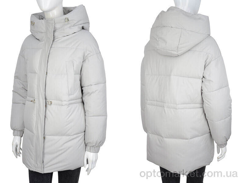 Купить Куртка жіночі 9076 l.grey Aixiaohua сірий, фото 3