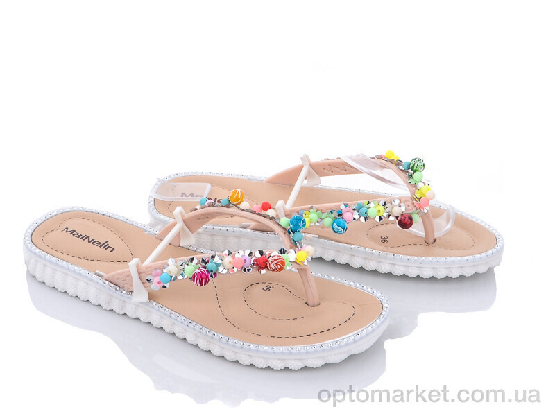 Купить Шльопанці жіночі 908-7 beige MaiNeLin бежевий, фото 1