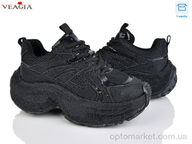 Купить Кросівки жіночі 909-1 Veagia чорний, фото 1