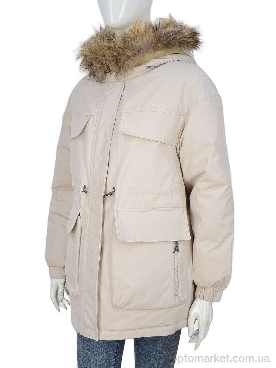 Купить Куртка жіночі 9092 beige Aixiaohua бежевий, фото 1
