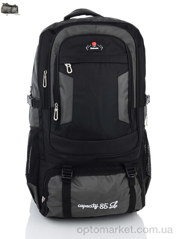 Купить Рюкзак унісекс 910 black-grey Superbag чорний, фото 1