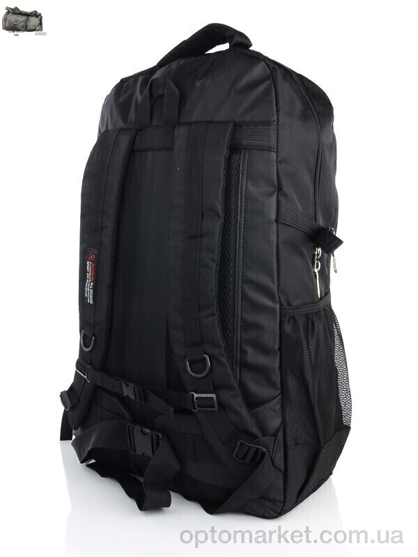 Купить Рюкзак унісекс 910 black Superbag чорний, фото 2