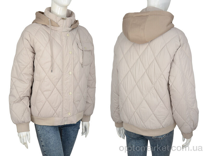 Купить Куртка жіночі 910 l.beige TurnHug бежевий, фото 3