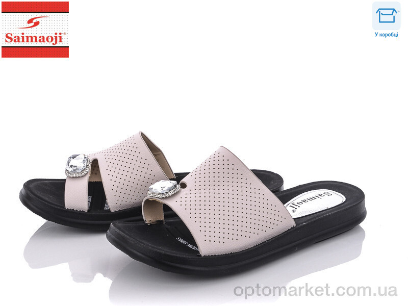 Купить Шльопанці жіночі 9102-11 Saimaoji рожевий, фото 1